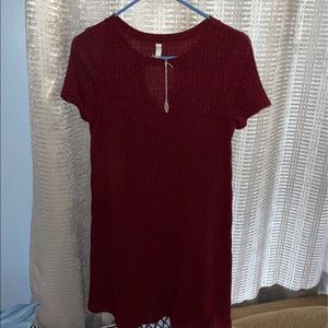 Sweater material dress